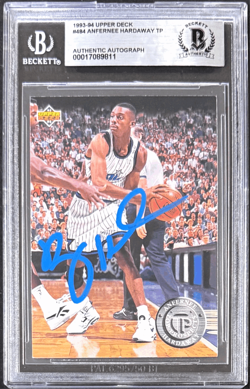 Anfernee Penny Hardaway 1993-94 Upper Deck Signed Card #484 Beckett 17089811