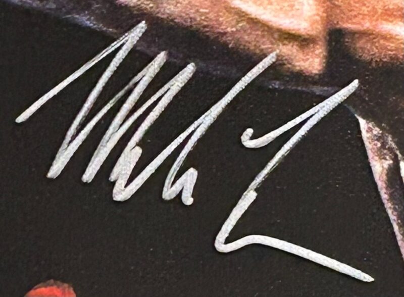MIKE TYSON AUTOGRAPHED ORIGINAL HANDPRINT UNSTRECHED 20x36 CANVAS JSA WP276687 - Image 5