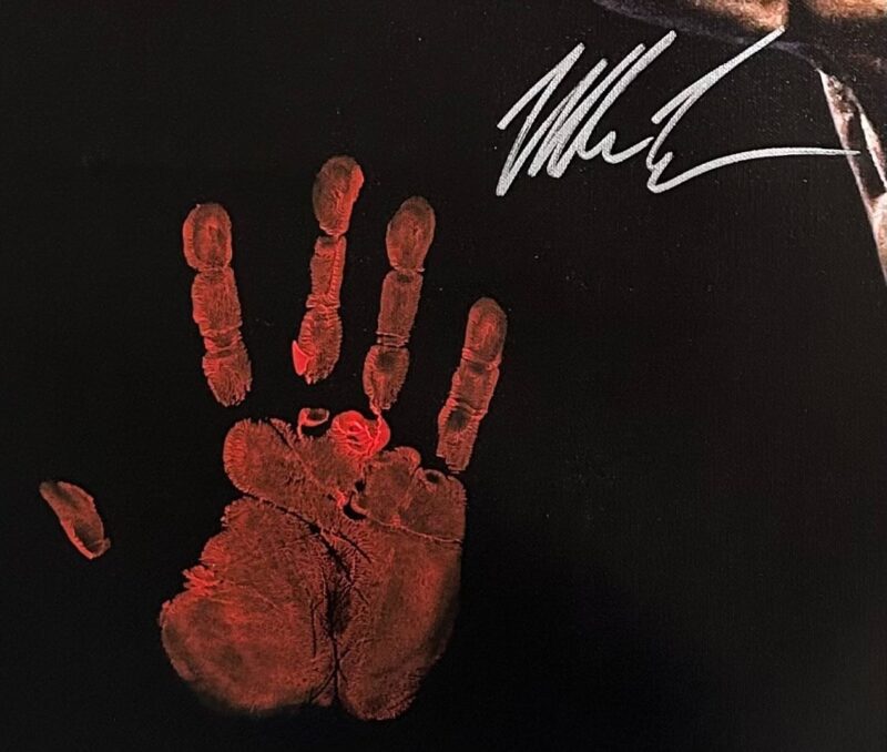 MIKE TYSON AUTOGRAPHED ORIGINAL HANDPRINT UNSTRECHED 20x36 CANVAS JSA WP276686 - Image 3