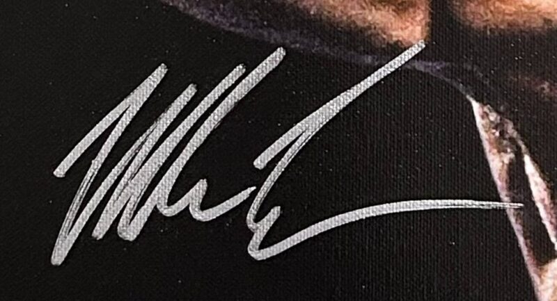 MIKE TYSON AUTOGRAPHED ORIGINAL HANDPRINT UNSTRECHED 20x36 CANVAS JSA WP276686 - Image 5