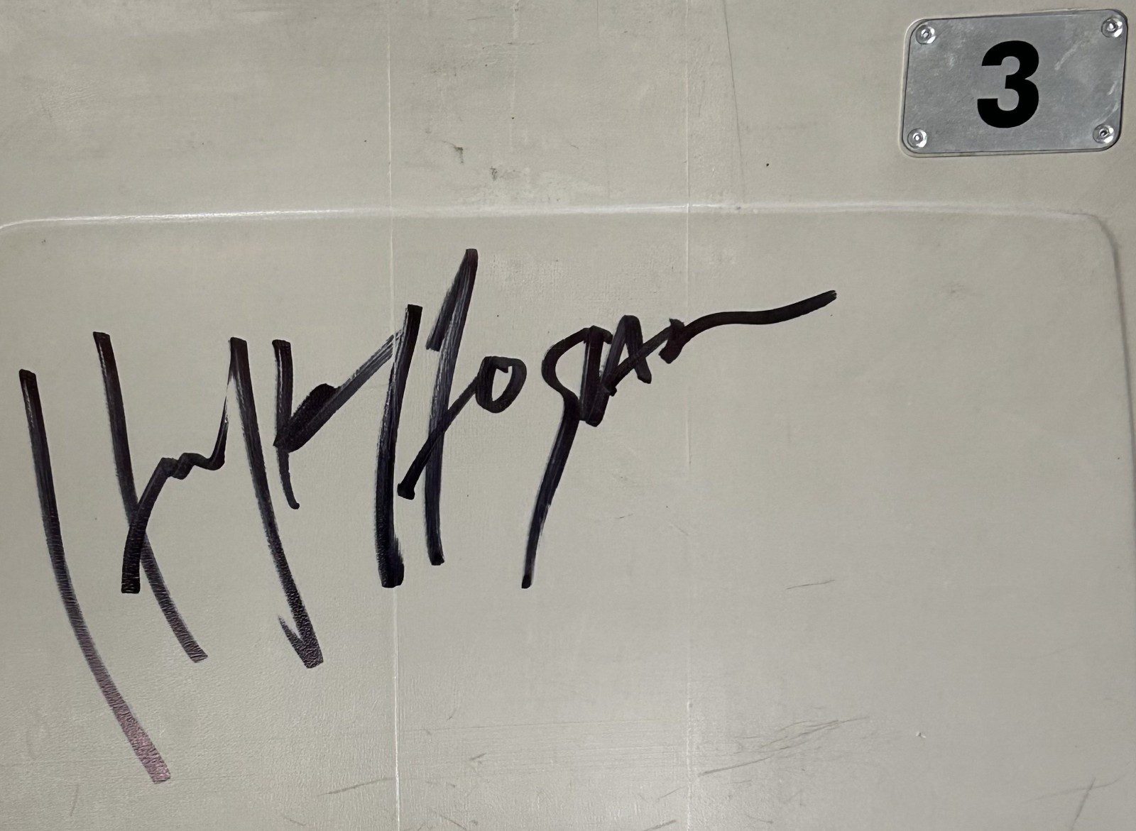 HULK HOGAN AUTOGRAPHED PONTIAC SILVERDOME SEAT BACK JSA WA745375 WRESTLEMANIA 3 - Image 2