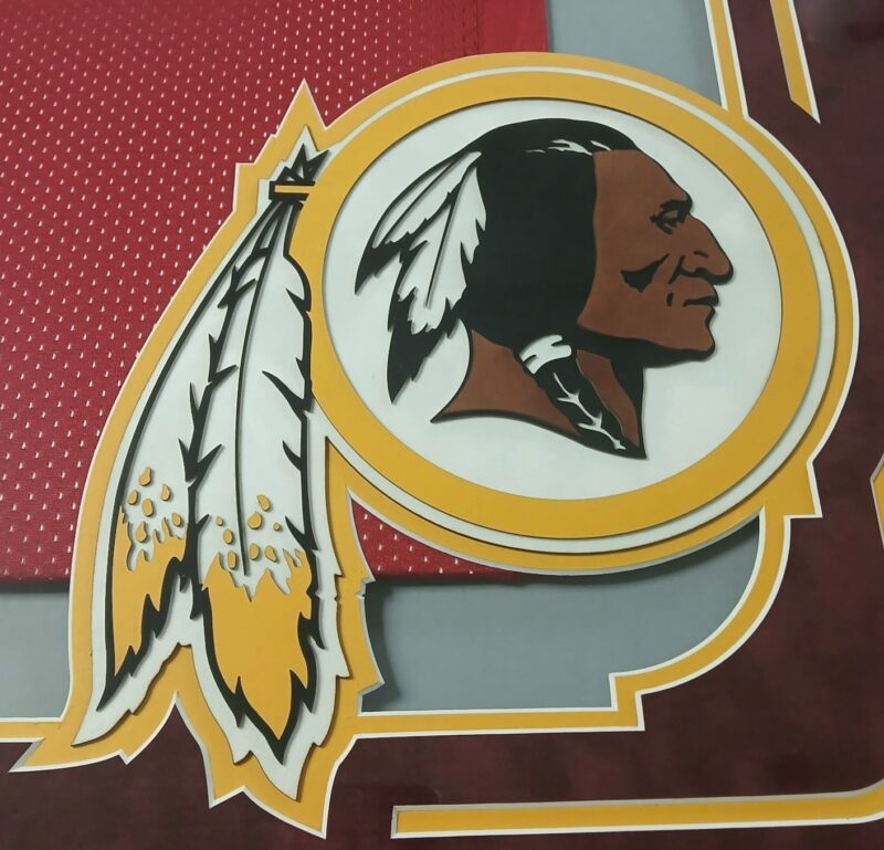 John Riggins Signed Framed Maroon Jersey Beckett Authentic Suede Logo - Image 2