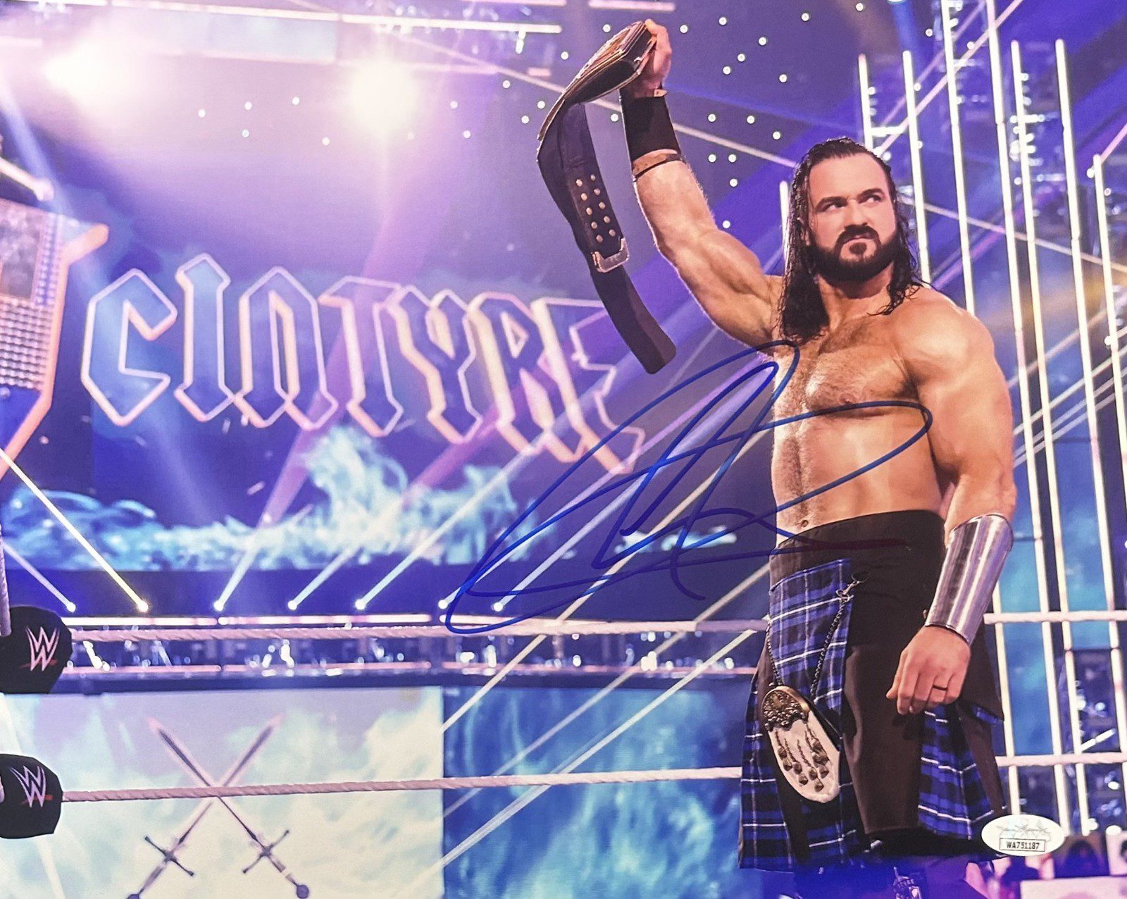 DREW MCINTYRE Autographed 11x14 Photo JSA AUTHENTICATED #5