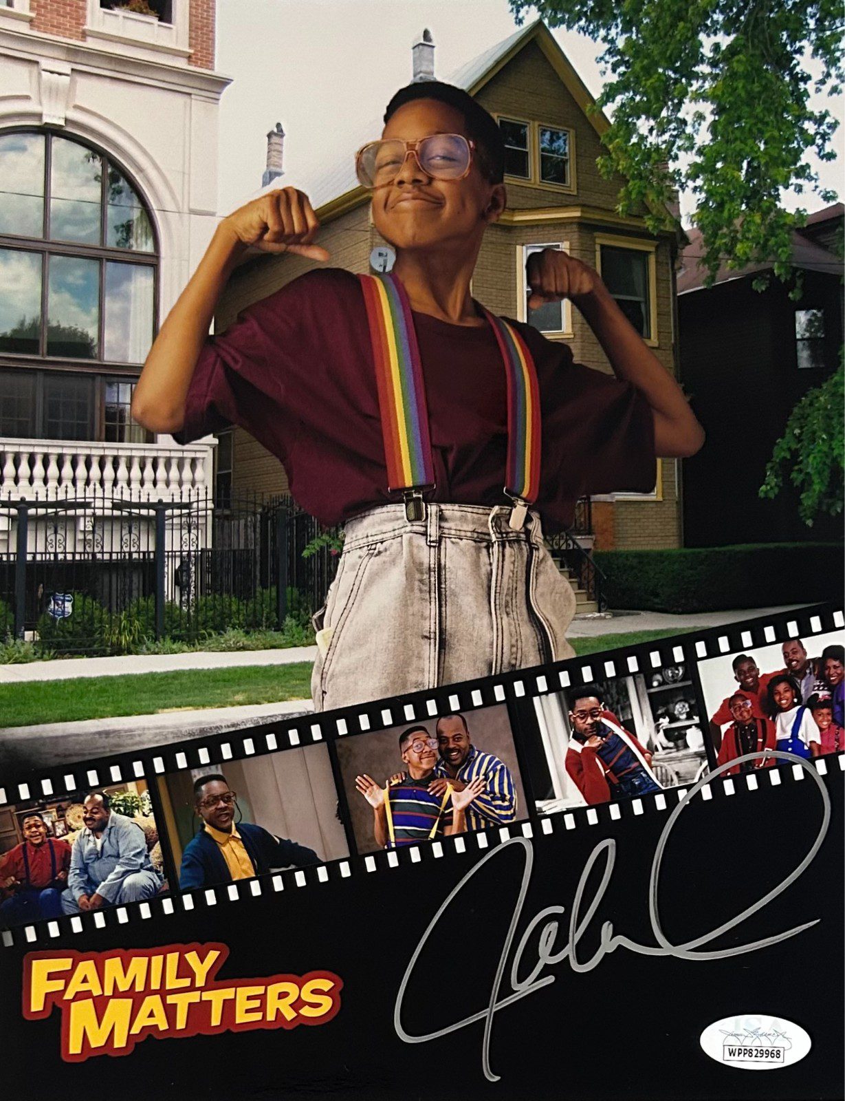 JALEEL WHITE AUTOGRAPHED 11x14 PHOTO JSA AUTHENTICATED 1 STEVE URKLE