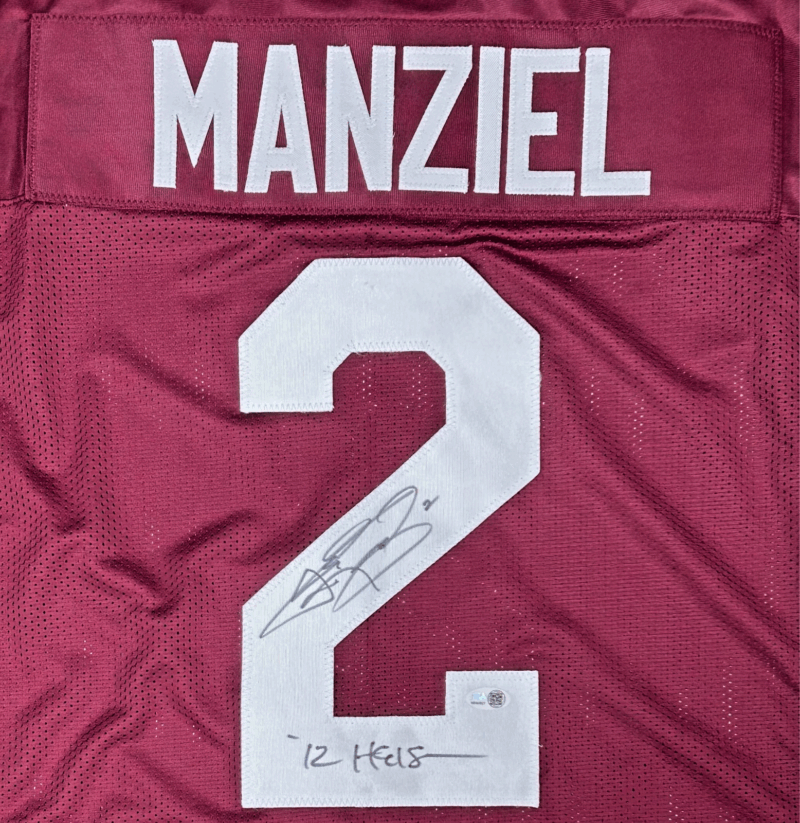 Johnny Manziel Signed Autographed Maroon Jersey JSA Authenticated 12 Heisman - Image 2