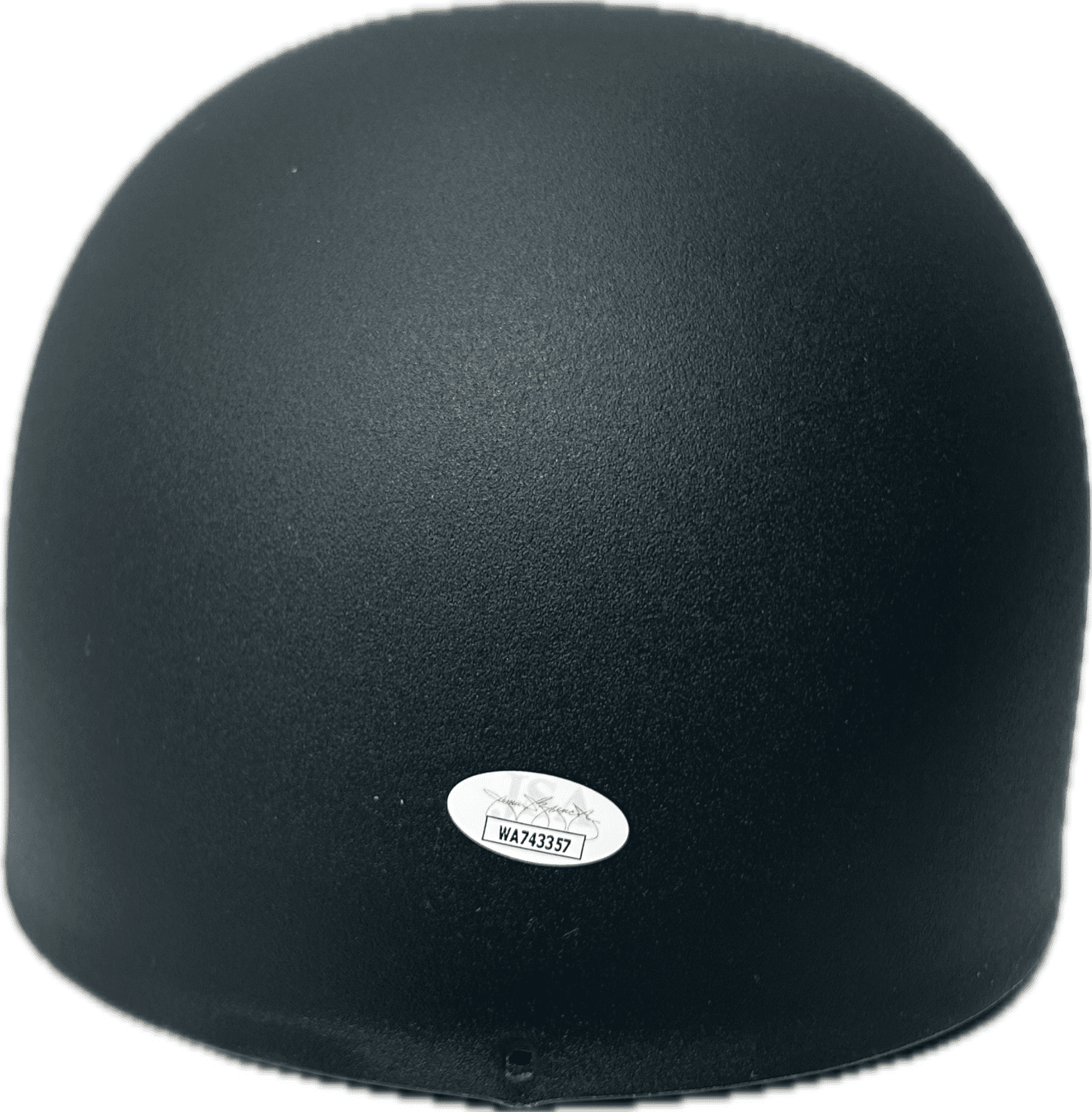 Charlie Sheen Tom Berenger Signed Plastic Army Helmet JSA Ssgt. Barnes - Image 2