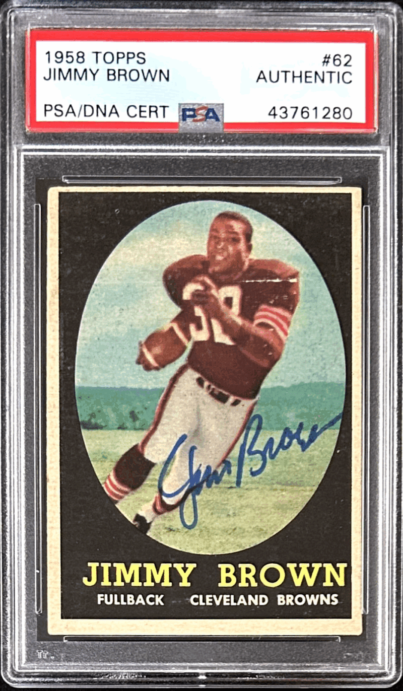 1958 Topps Jim Brown Rookie #62