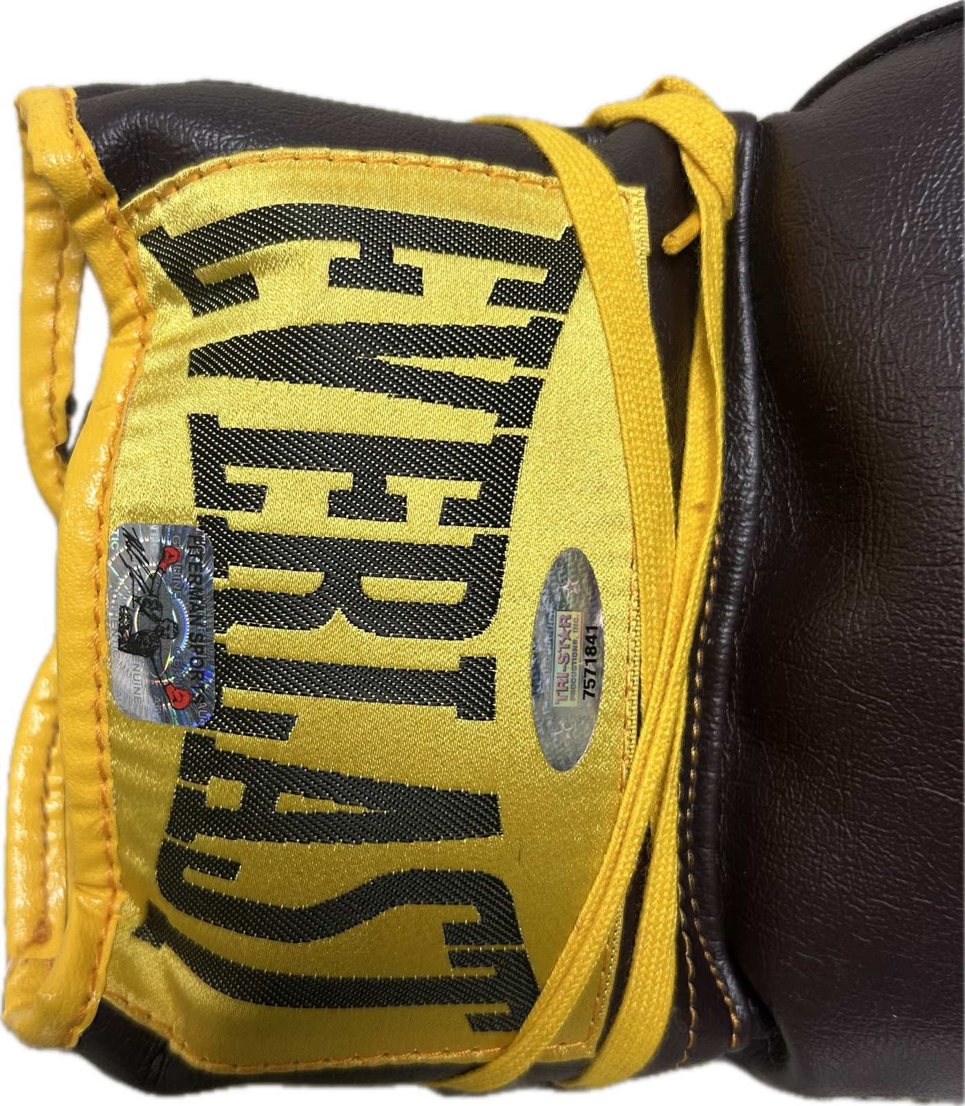 Mike Tyson Signed Right Everlast Leather 14oz Boxing Glove TriStar Tyson Athen - Image 2