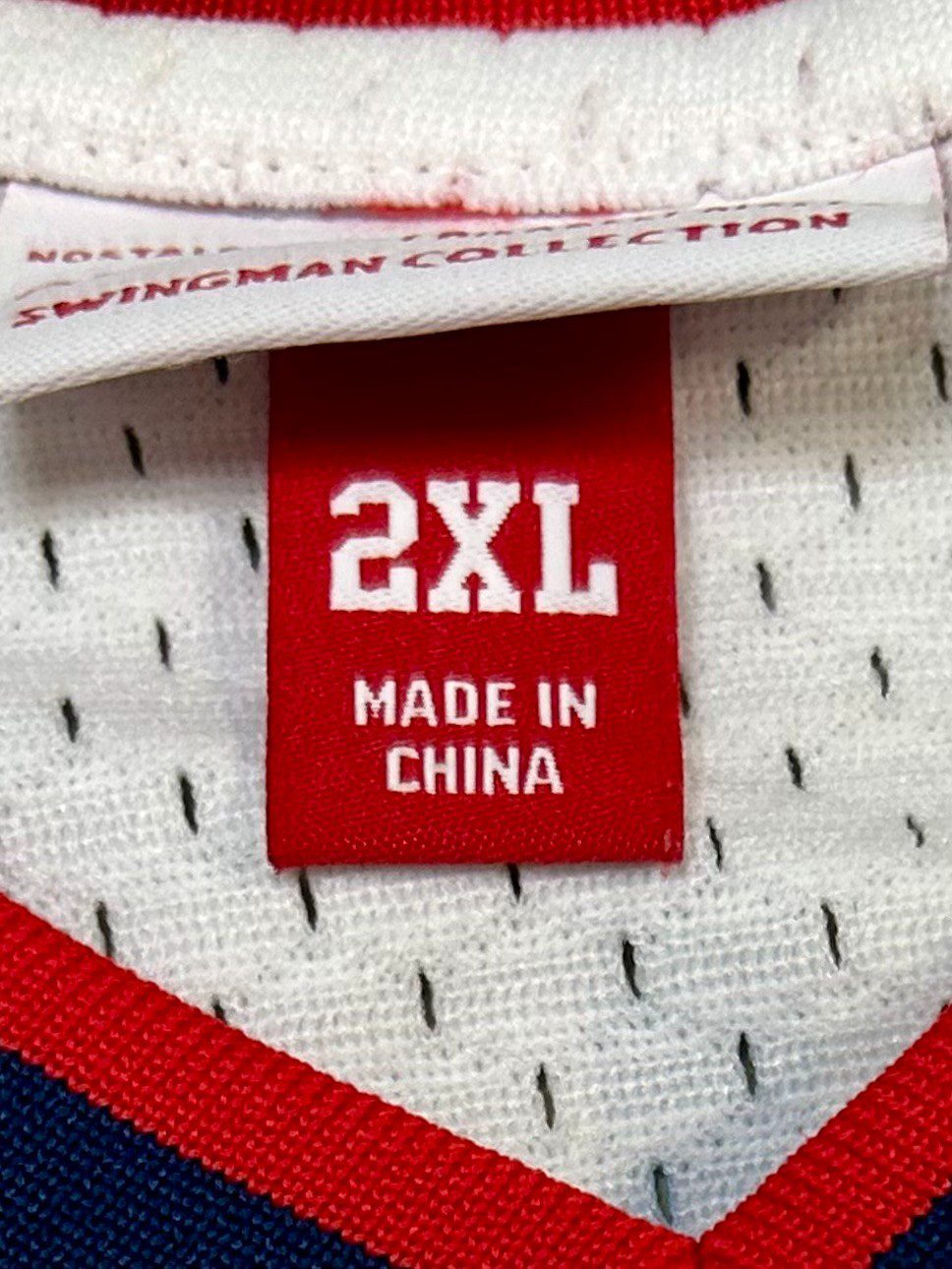 Hakeem Olajuwon Signed 96-97 Hardwood Classics Mitchell & Ness White Jersey JSA - Image 8