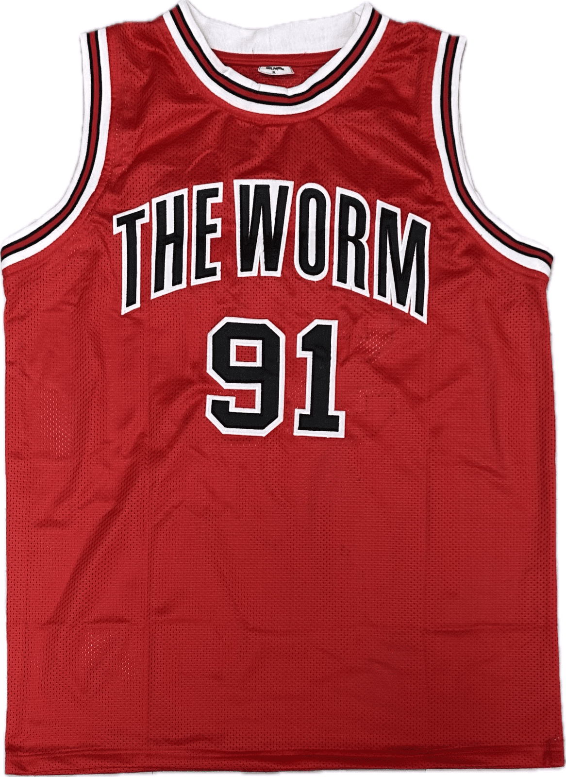 Dennis Rodman Signed Autographed Custom Red/Black Jersey JSA Authentication - Image 3