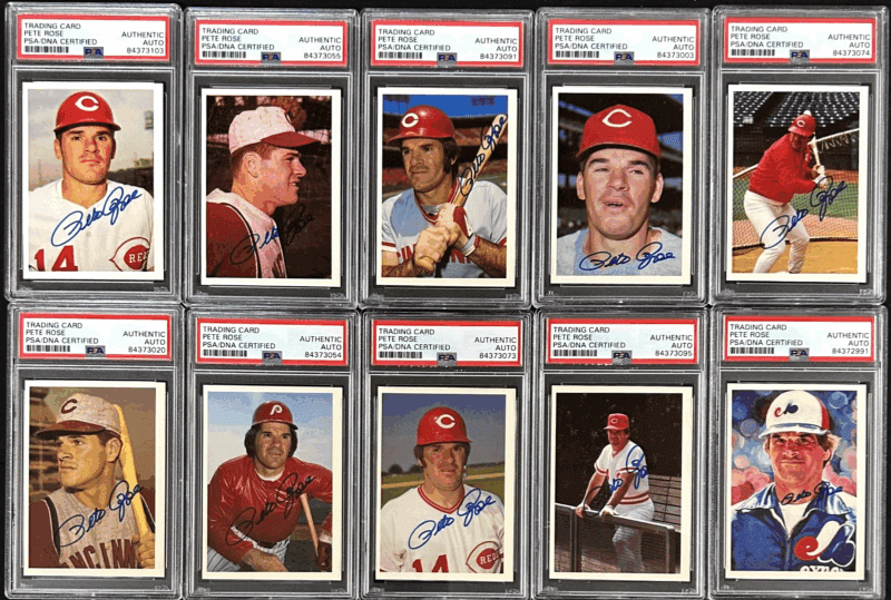 Pete Rose Signed 1985 Topps The Official Pete Rose Baseball 120 Card Set PSA/DNA - Image 2