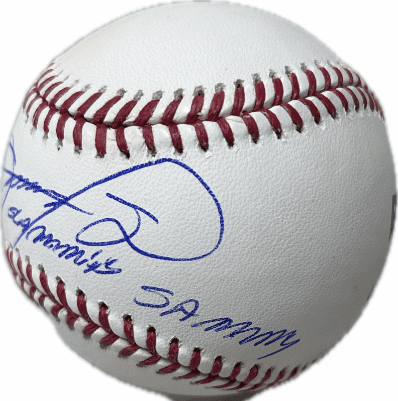 Sammy Sosa Signed Autographed OML Baseball JSA Authenticated Slamming Sammy - Image 2