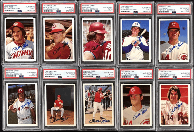 Pete Rose Signed 1985 Topps The Official Pete Rose Baseball 120 Card Set PSA/DNA - Image 4