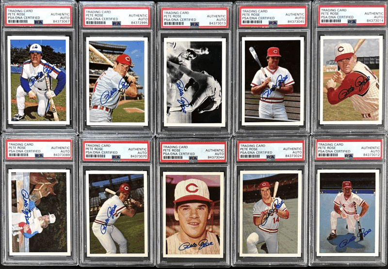 Pete Rose Signed 1985 Topps The Official Pete Rose Baseball 120 Card Set PSA/DNA - Image 6