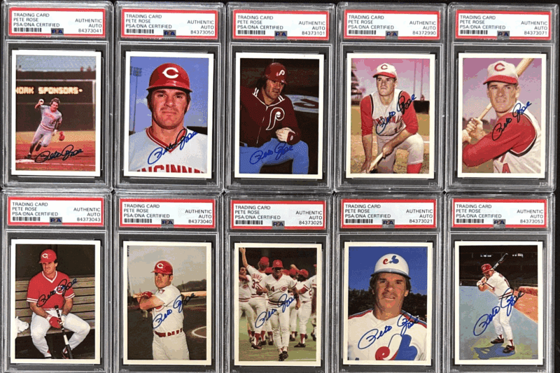 Pete Rose Signed 1985 Topps The Official Pete Rose Baseball 120 Card Set PSA/DNA - Image 7