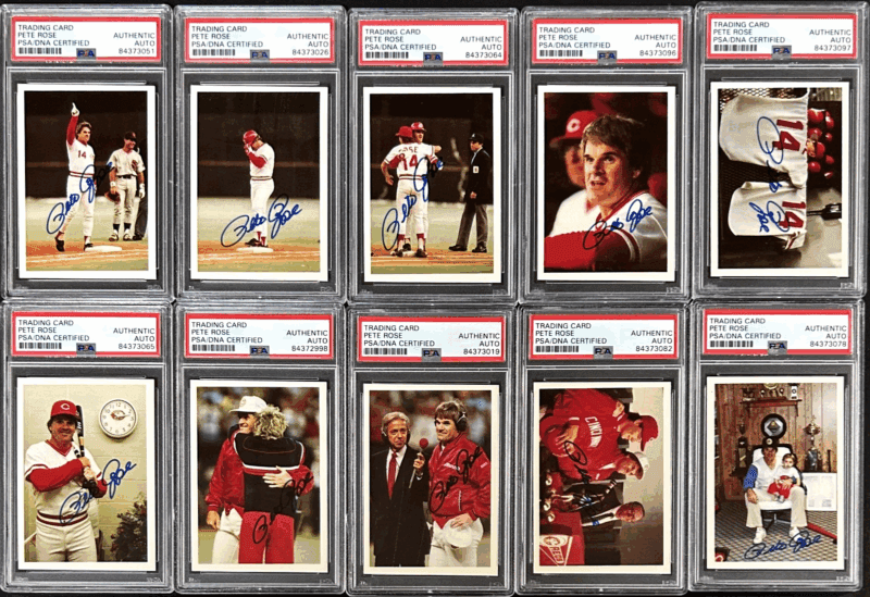 Pete Rose Signed 1985 Topps The Official Pete Rose Baseball 120 Card Set PSA/DNA - Image 9