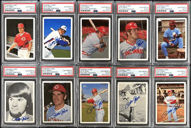 Pete Rose Signed 1985 Topps The Official Pete Rose Baseball 120 Card Set PSA/DNA - Image 10