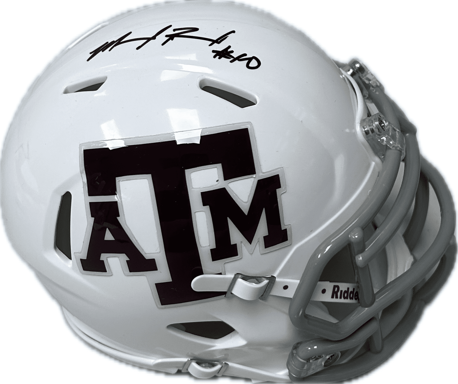 MARCEL REED AUTOGRAPHED WHITE TEXAS A&M SPEED MINI HELMET JSA #10 - Image 2