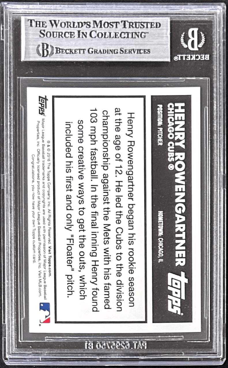 THOMAS IAN NICHOLAS AUTOGRAPHED TOPPS CUSTOM TRADING CARD BECKETT 17330507 - Image 2