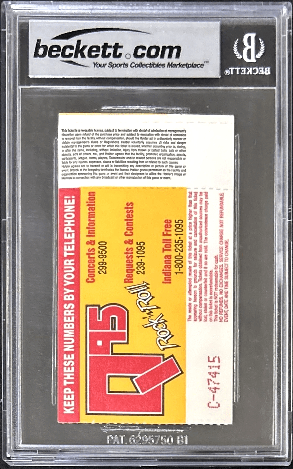 HULK HOGAN AUTOGRAPHED WWF WRESTLEMANIA VIII TICKET STUB BECKETT NM-MT 8 - Image 3