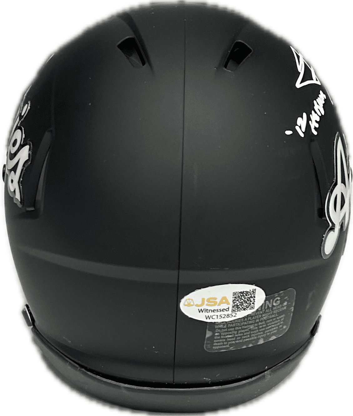 JOHNNY MANZIEL AUTOGRAPHED BLACK TEXAS A&M SPEED MINI HELMET JSA '12 HEISMAN - Image 5