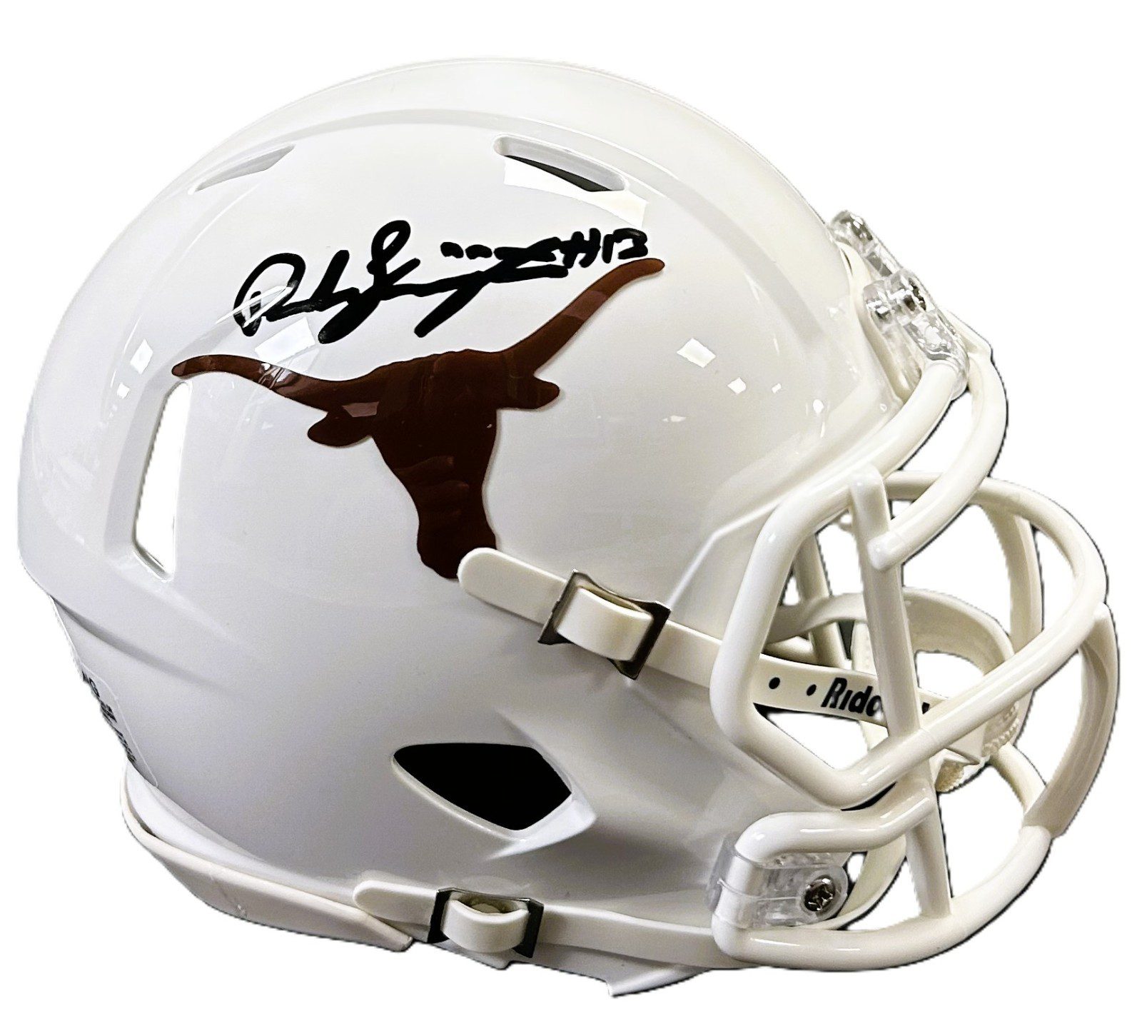 PARKER LIVINGSTONE AUTOGRAPHED TEXAS LONGHORNS SPEED MINI HELMET JSA