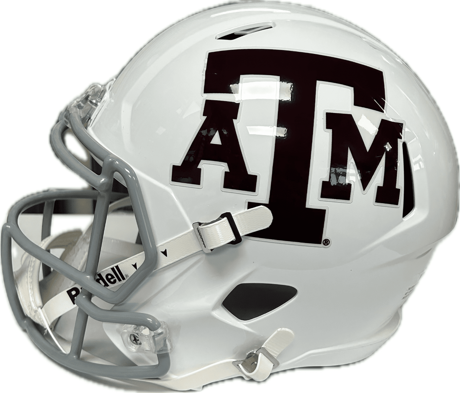 JOHNNY MANZIEL AUTOGRAPHED WHITE A&M SPEED FULL SIZE HELMET JSA '12 HEISMAN - Image 4