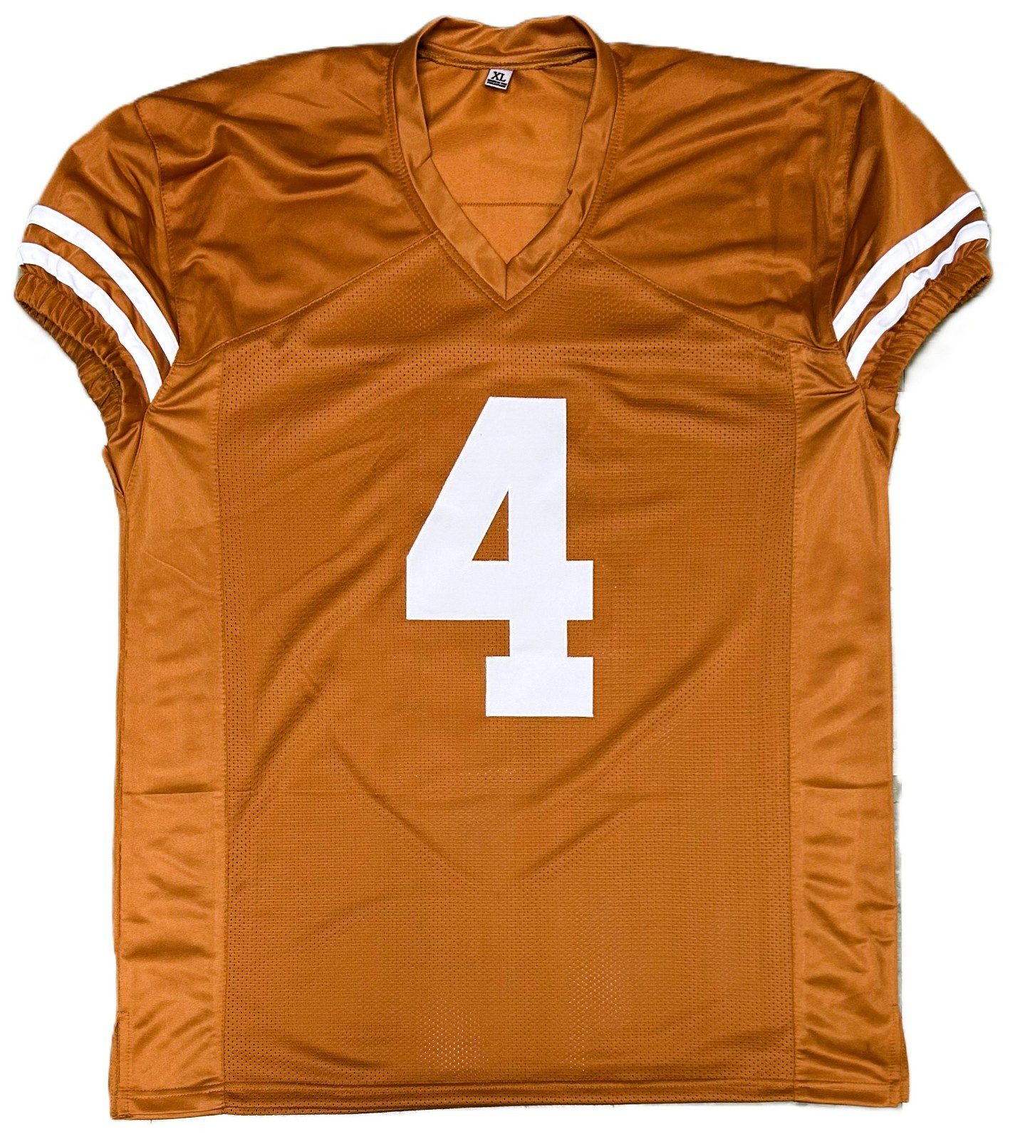 CJ BAXTER AUTOGRAPHED CUSTOM BURNT ORANGE JERSEY JSA - Image 4