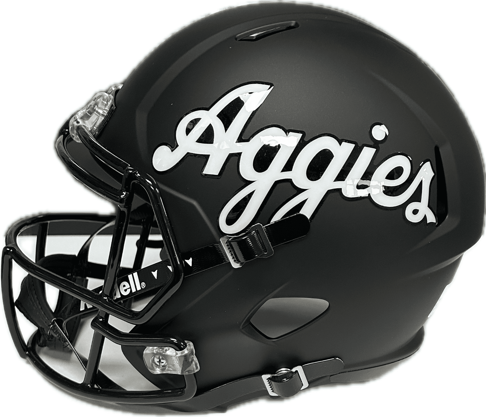 JOHNNY MANZIEL AUTOGRAPHED BLACK A&M SPEED FULL SIZE HELMET JSA F'N Football - Image 4