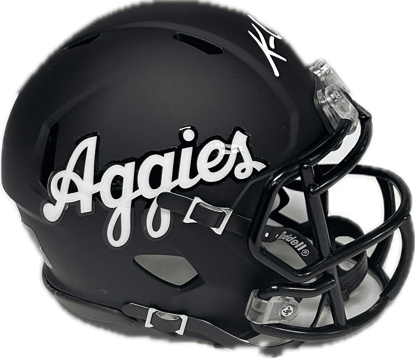 KC CONCEPCION AUTOGRAPHED BLACK TEXAS A&M SPEED MINI SIZE HELMET JSA - Image 3