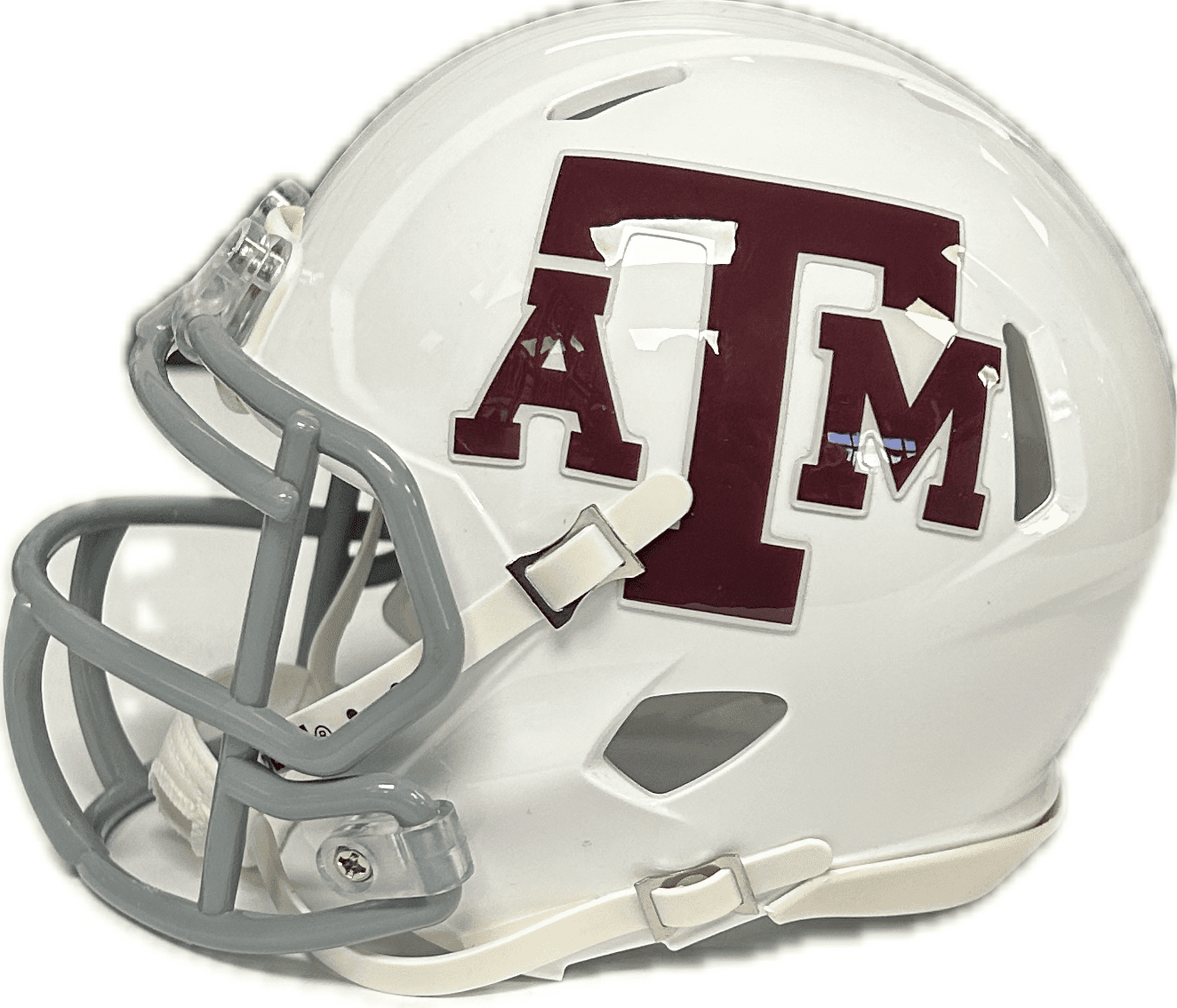 MARIO CRAVER AUTOGRAPHED WHITE TEXAS A&M SPEED MINI SIZE HELMET JSA - Image 3