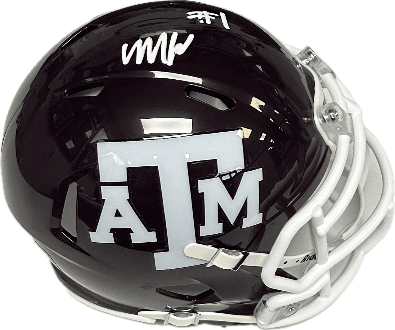 MARIO CRAVER AUTOGRAPHED MAROON TEXAS A&M SPEED MINI SIZE HELMET JSA