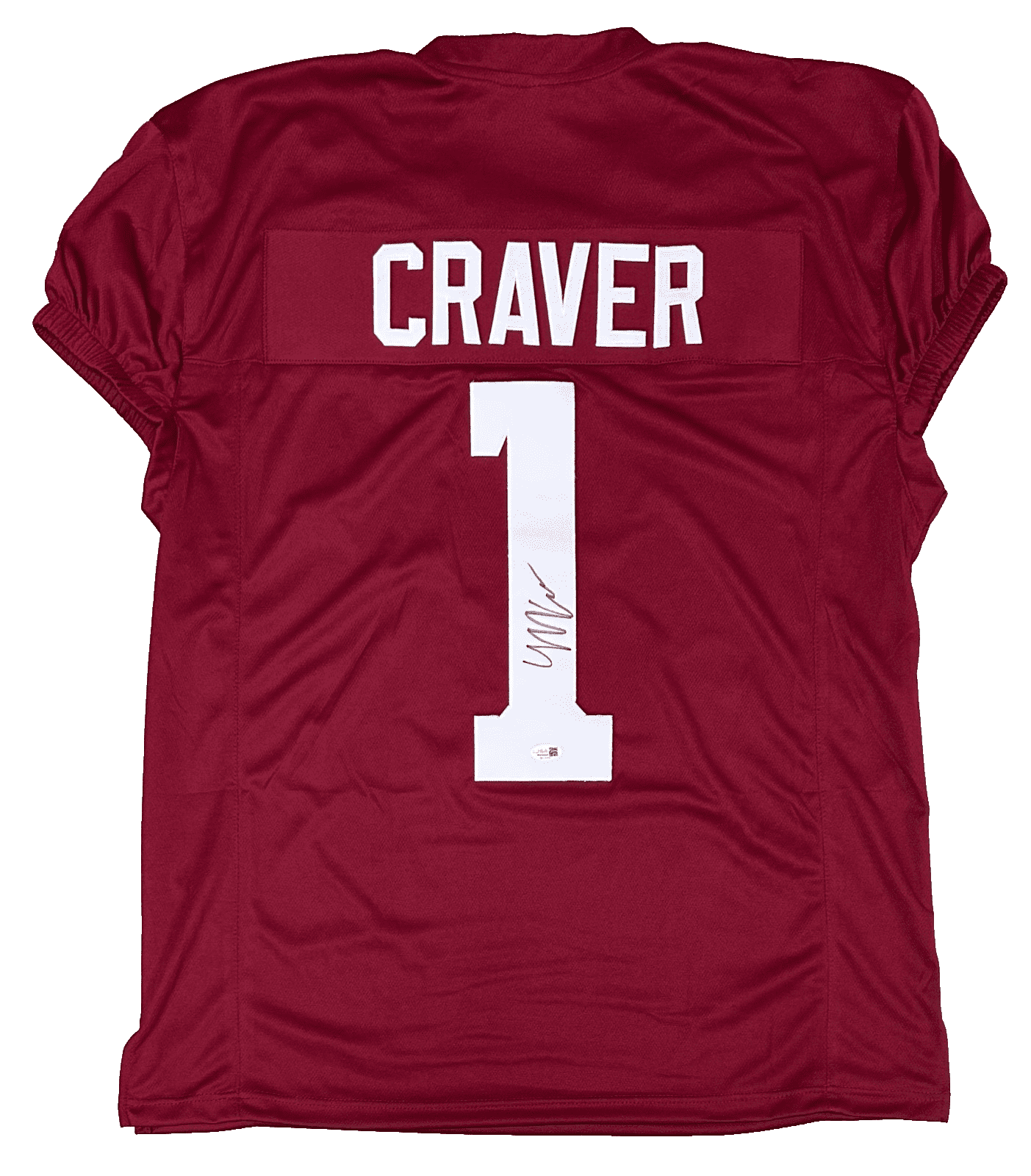 MARIO CRAVER SIGNED AUTOGRAPHED MAROON CUSTOM JERSEY JSA AUTHENTICATED - Image 2
