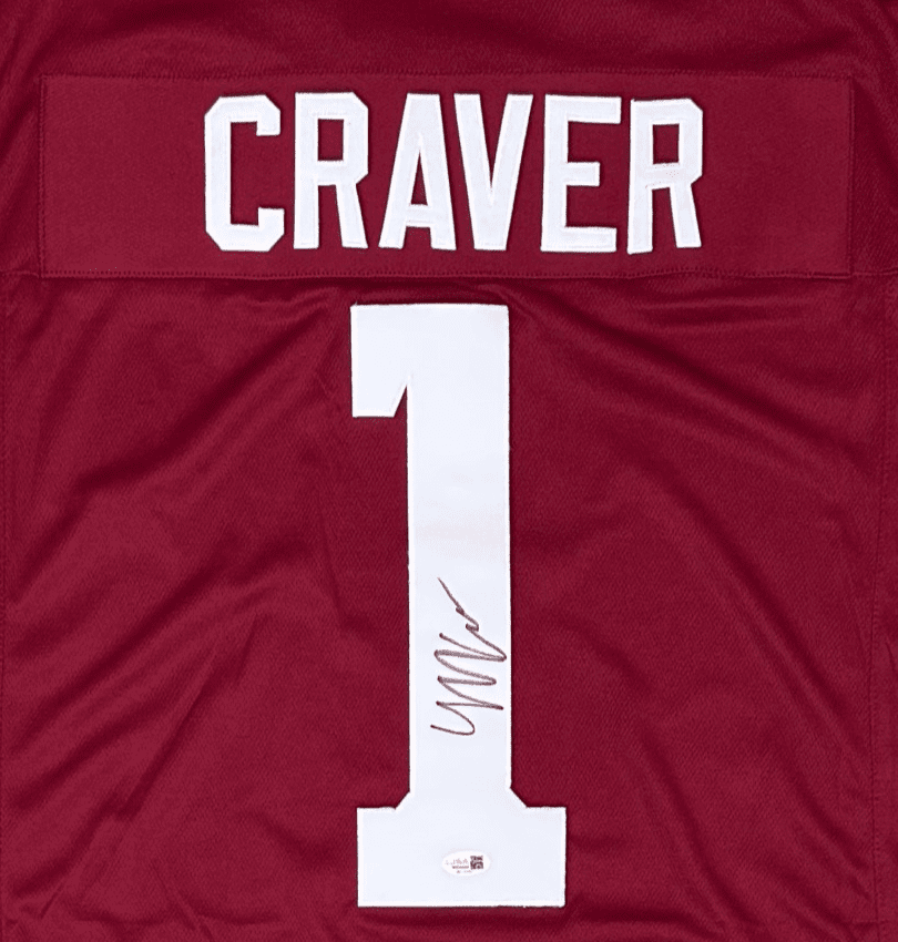 MARIO CRAVER SIGNED AUTOGRAPHED MAROON CUSTOM JERSEY JSA AUTHENTICATED - Image 3