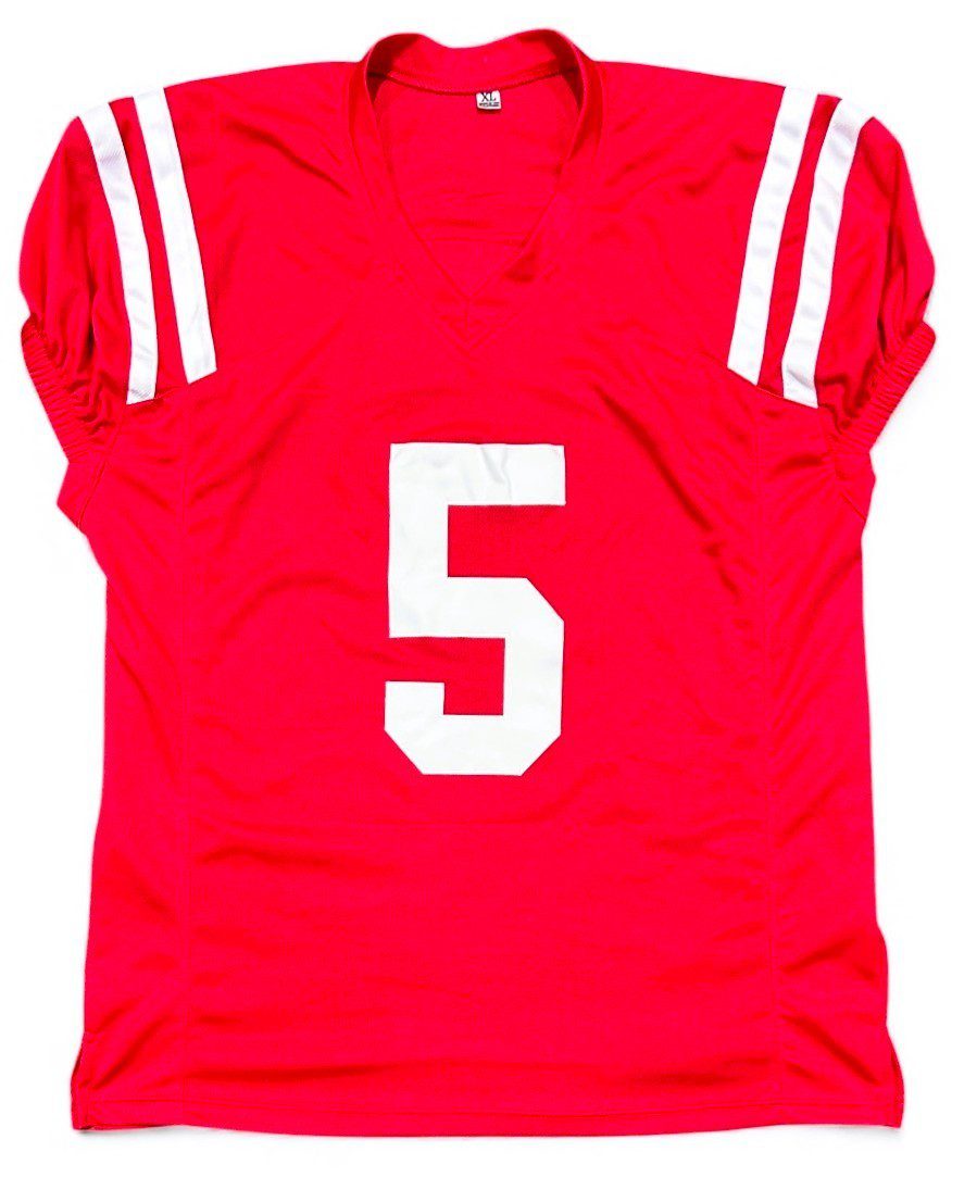 KEWAN LACY SIGNED CUSTOM RED JERSEY JSA BTA - Image 3