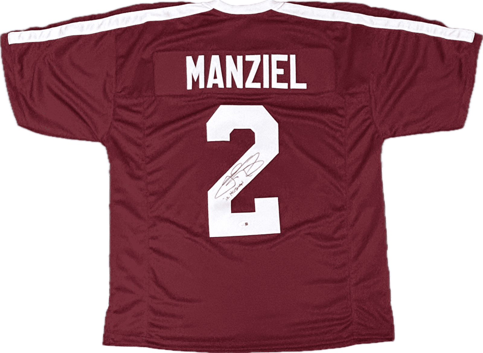 JOHNNY MANZIEL AUTOGRAPHED MAROON CUSTOM JERSEY JSA '12 HEISMAN - Image 2