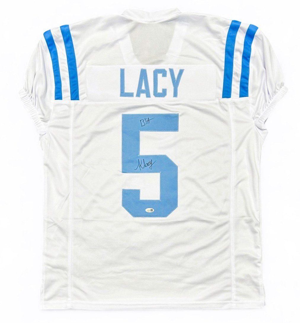 KEWAN LACY SIGNED CUSTOM WHITE JERSEY JSA BTA - Image 2