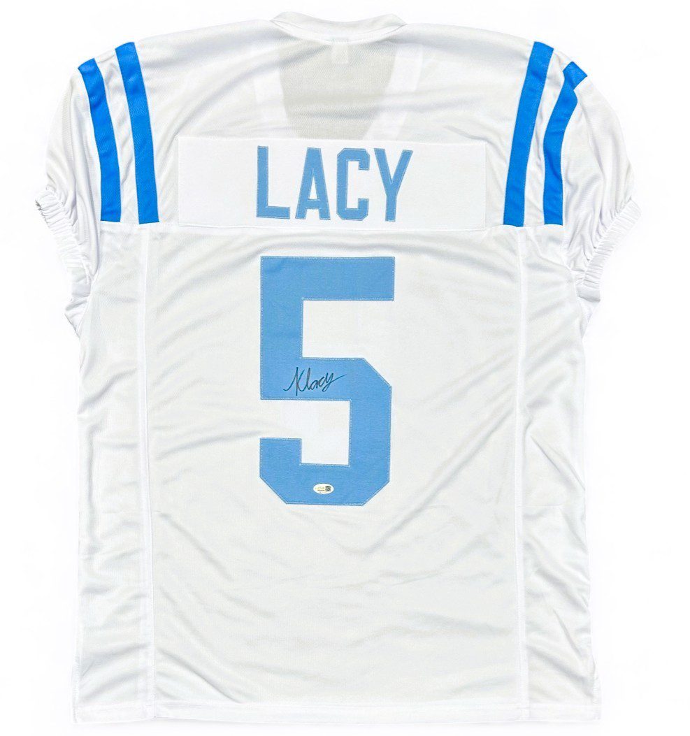 KEWAN LACY SIGNED CUSTOM WHITE JERSEY JSA - Image 2