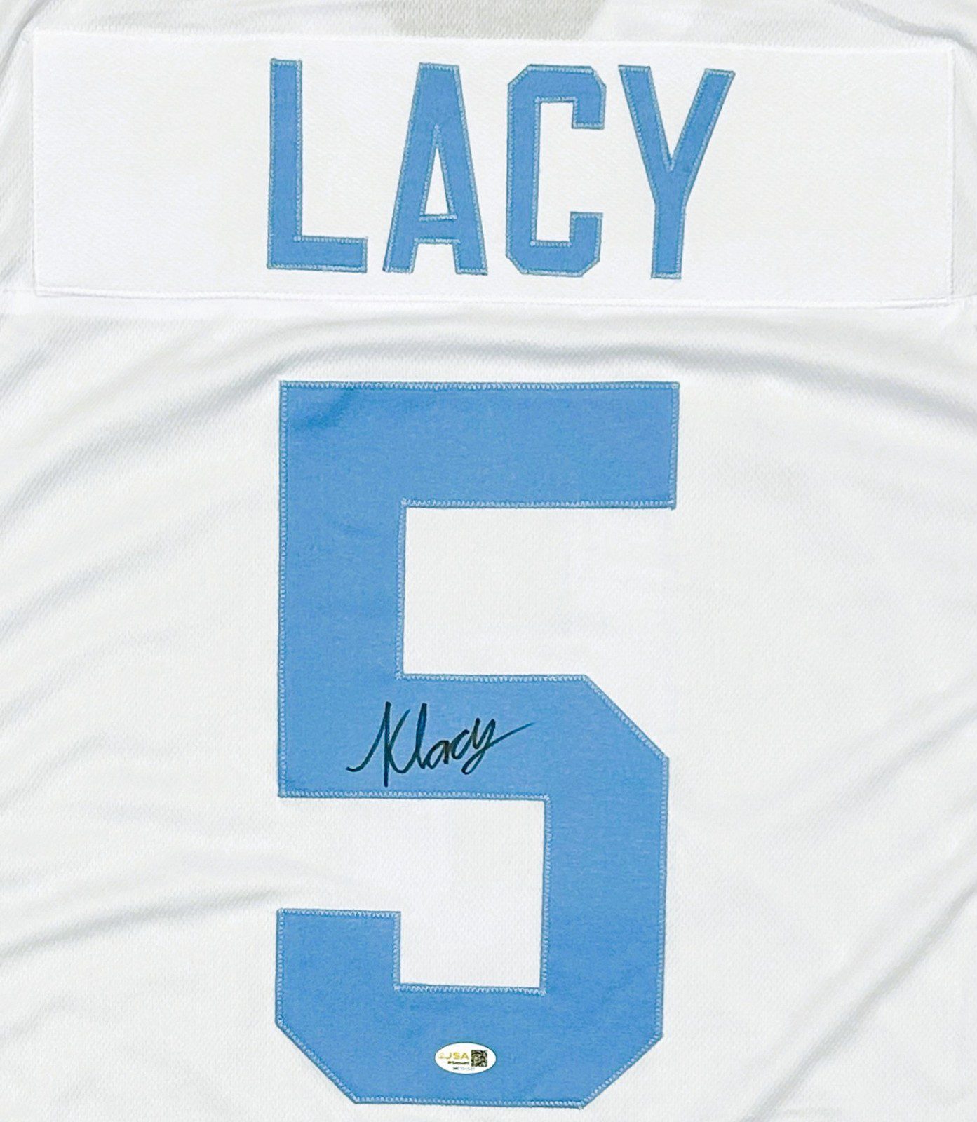 KEWAN LACY SIGNED CUSTOM WHITE JERSEY JSA - Image 3