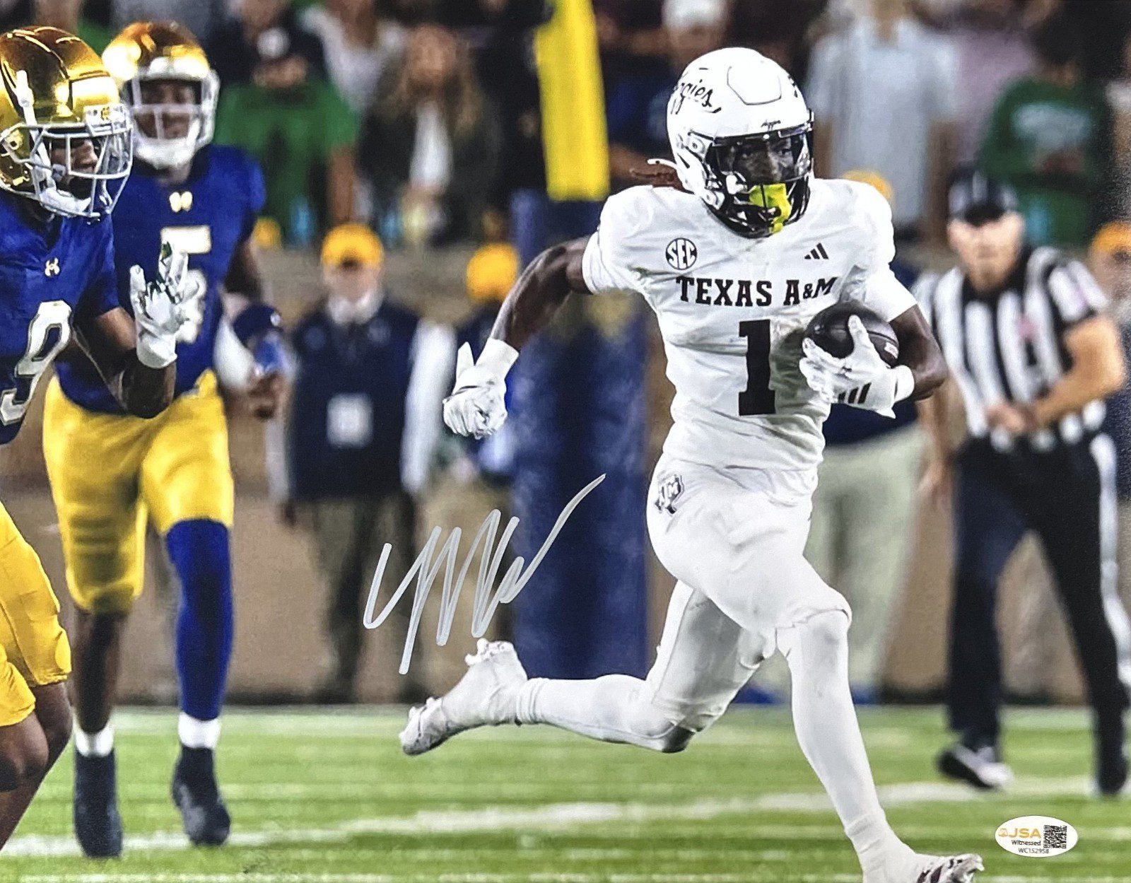 MARIO CRAVER AUTOGRAPHED 8x10 PHOTO JSA TEXAS A&M #3