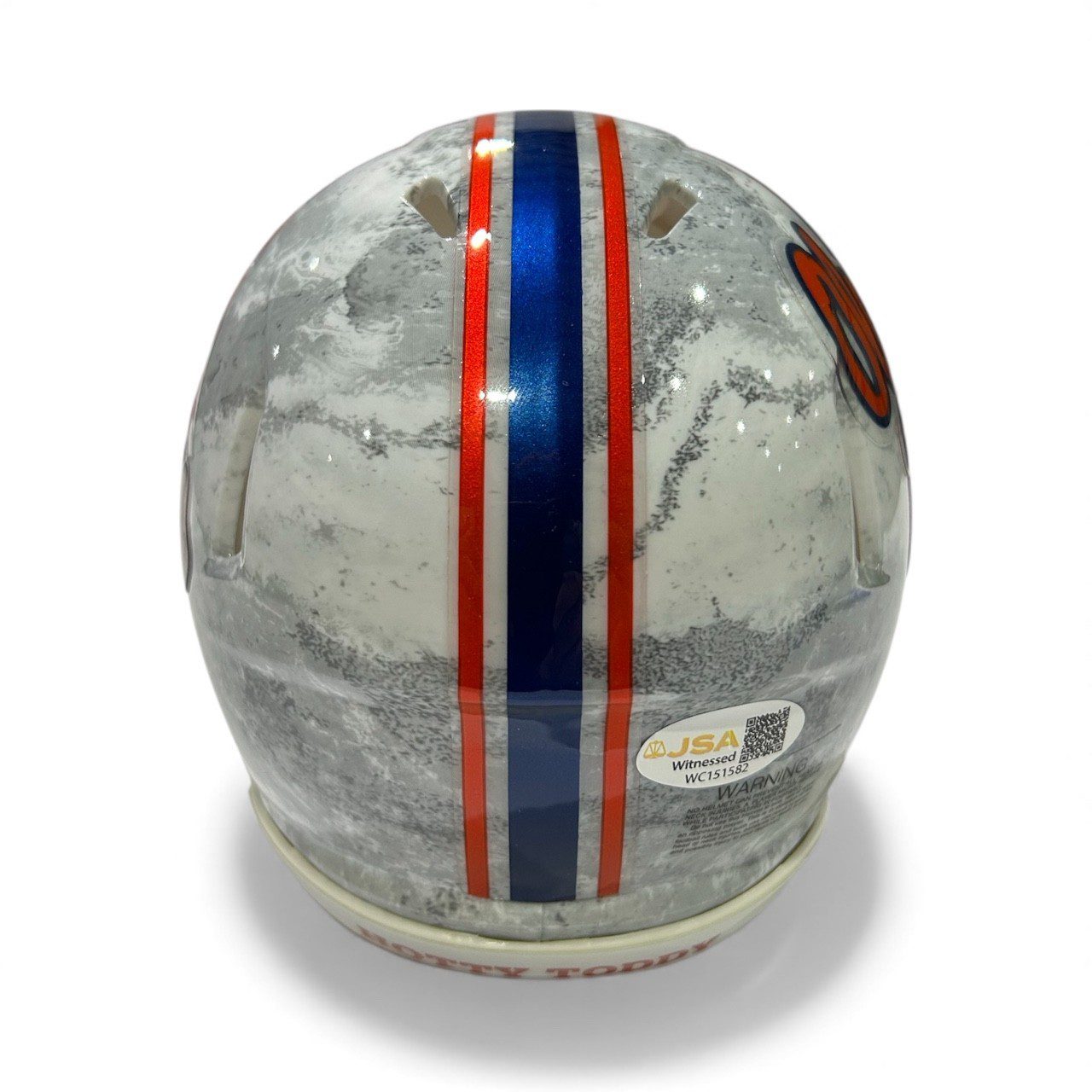 KEWAN LACY AUTOGRAPHED REALTREE CAMO OLE MISS SPEED MINI HELMET JSA FEAR GRILL - Image 4
