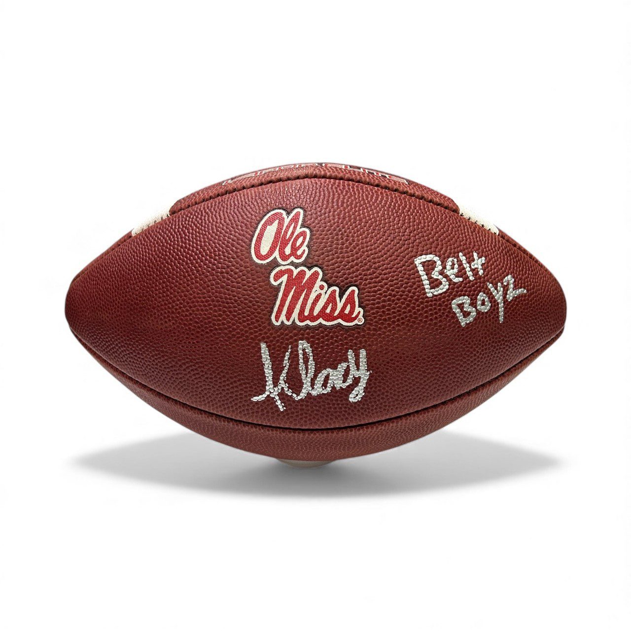 KEWAN LACY AUTOGRAPHED OLE MISS NIKE OFFICIAL ON FIELD FOOTBALL JSA BELT BOYZ