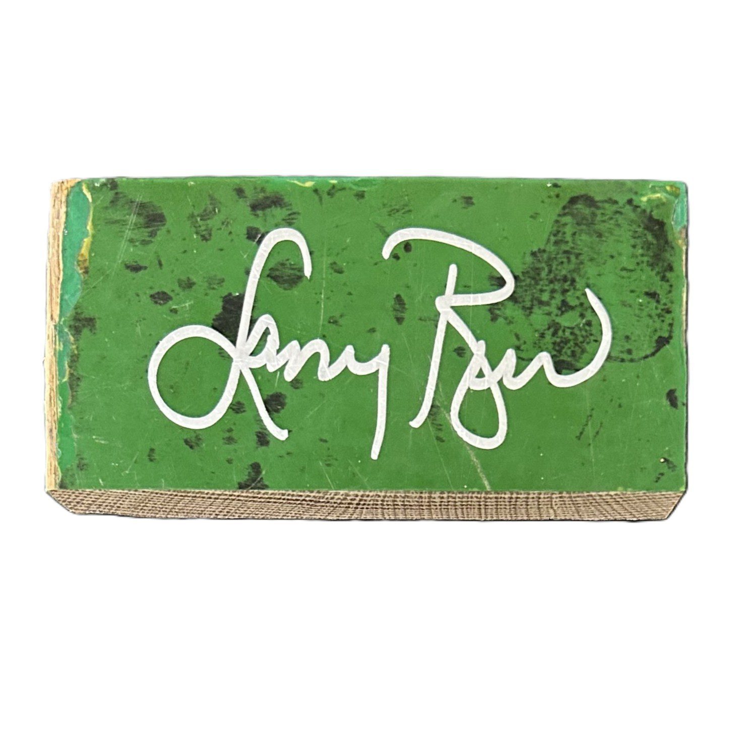 Larry Bird Signed Boston Garden Green Parquet Court Floor 4x2x1 JSA WB602209