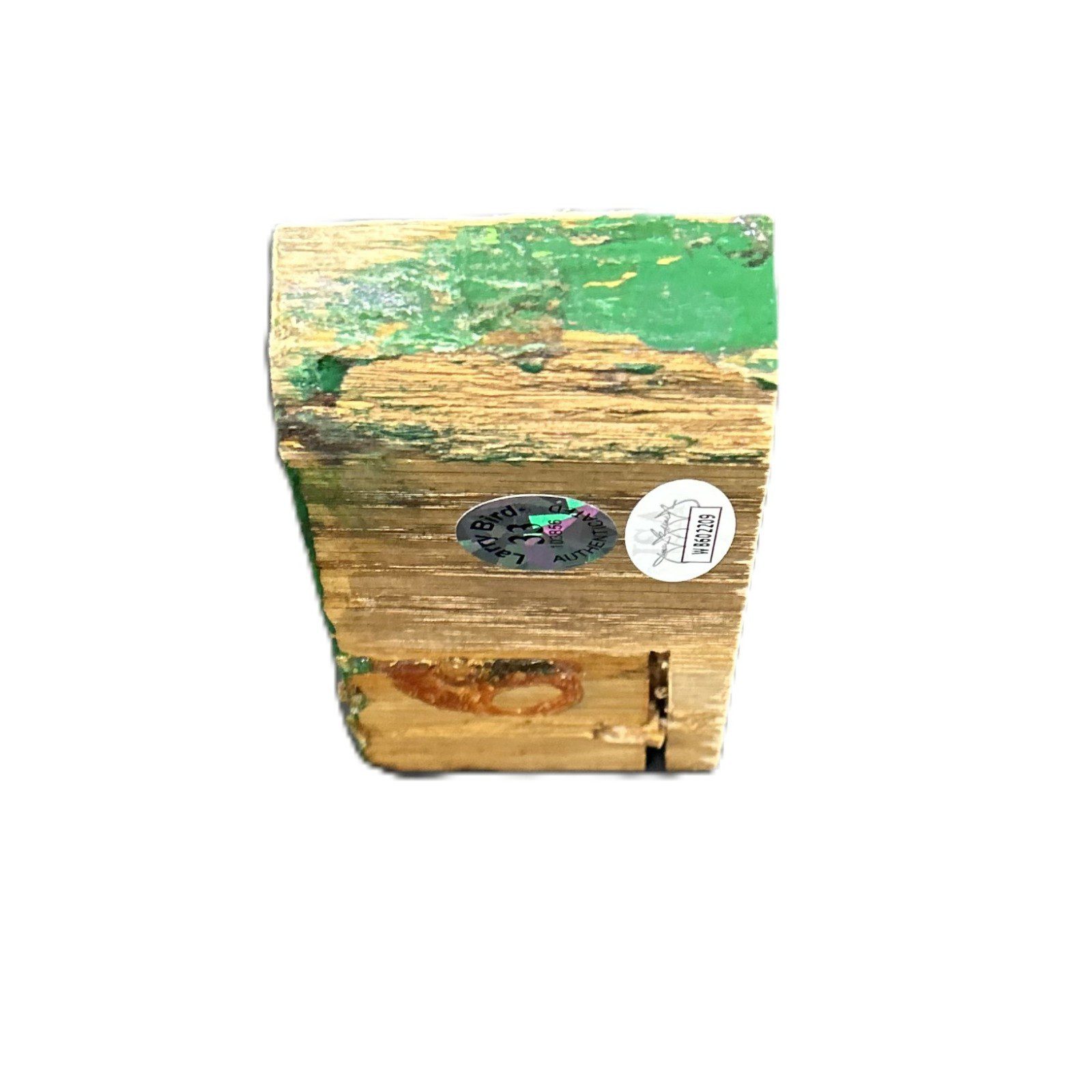 Larry Bird Signed Boston Garden Green Parquet Court Floor 4x2x1 JSA WB602209 - Image 3