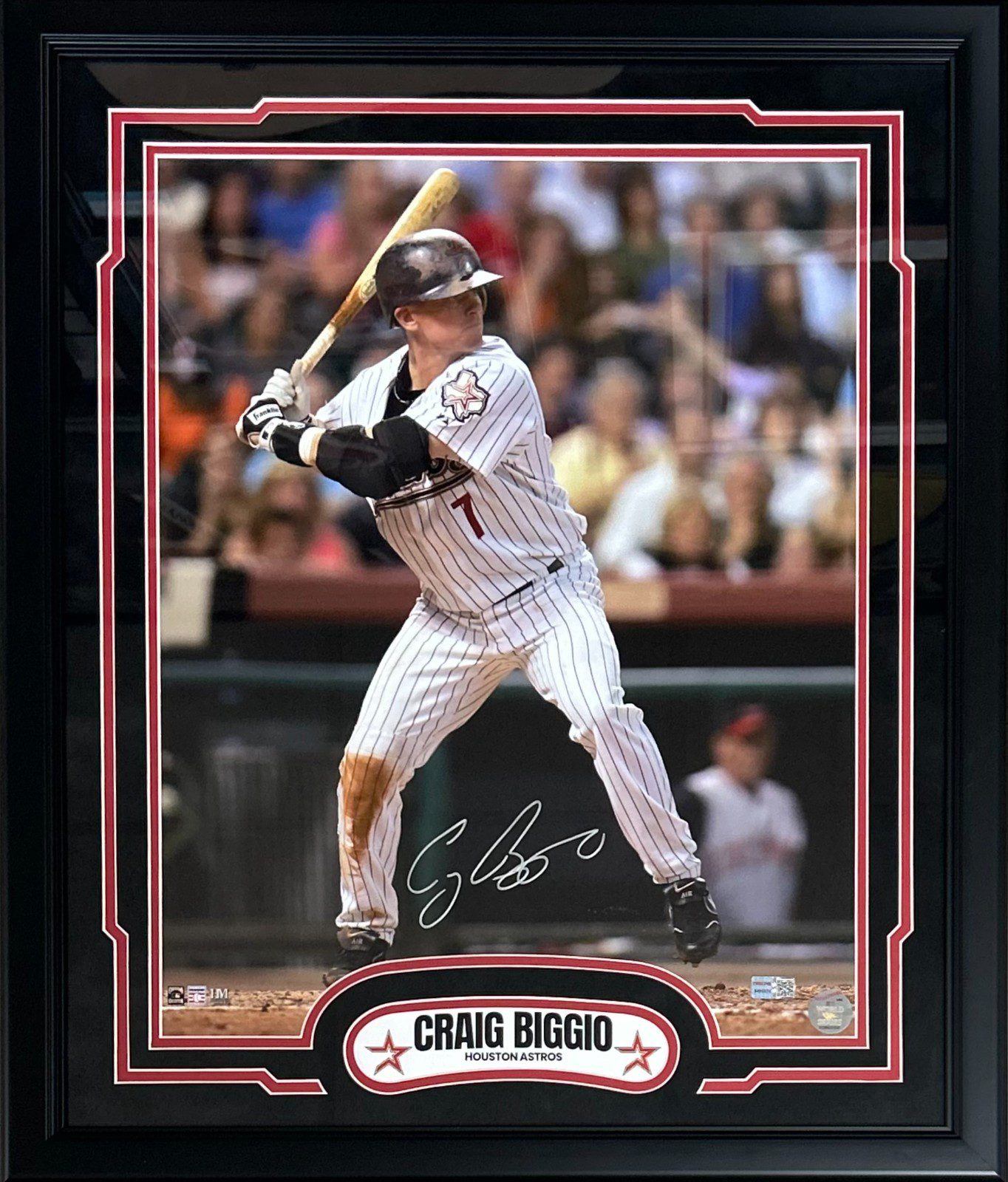 CRAIG BIGGIO AUTOGRAPHED FRAMED 16x20 PHOTO TRISTAR HOUSTON ASTROS