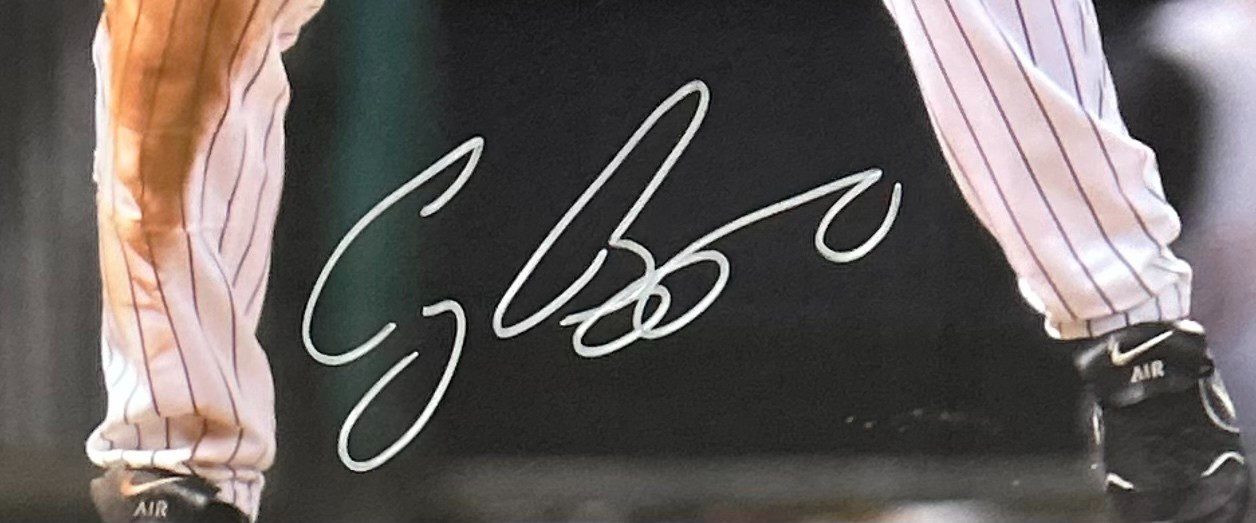 CRAIG BIGGIO AUTOGRAPHED FRAMED 16x20 PHOTO TRISTAR HOUSTON ASTROS - Image 2