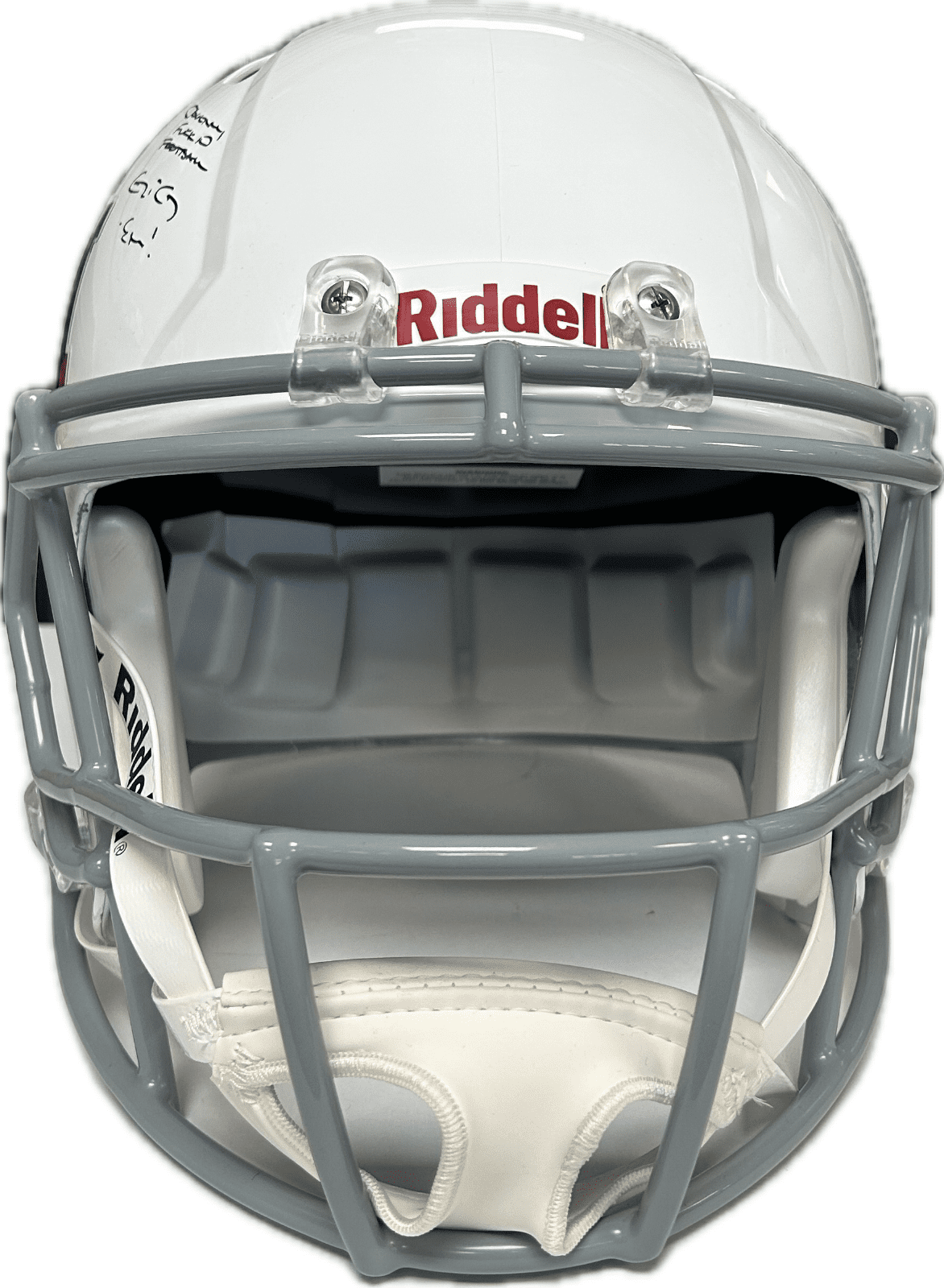 JOHNNY MANZIEL AUTOGRAPHED TEXAS A&M WHITE FULL SIZE HELMET JSA w 5 INSCRIPTIONS - Image 6