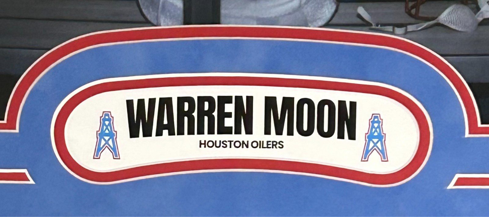 WARREN MOON AUTOGRAPHED FRAMED 16x20 PHOTO BECKETT HOUSTON OILERS - Image 3