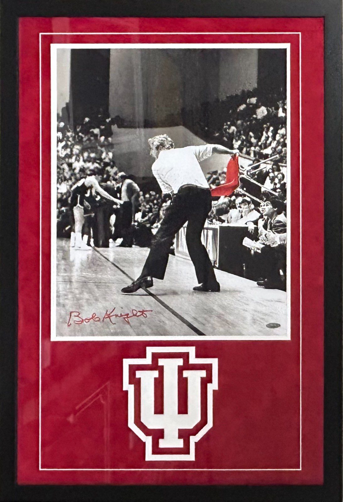 BOB "BOBBY" KNIGHT AUTOGRAPHED FRAMED 16x20 PHOTO TRISTAR INDIANA HOOSIERS