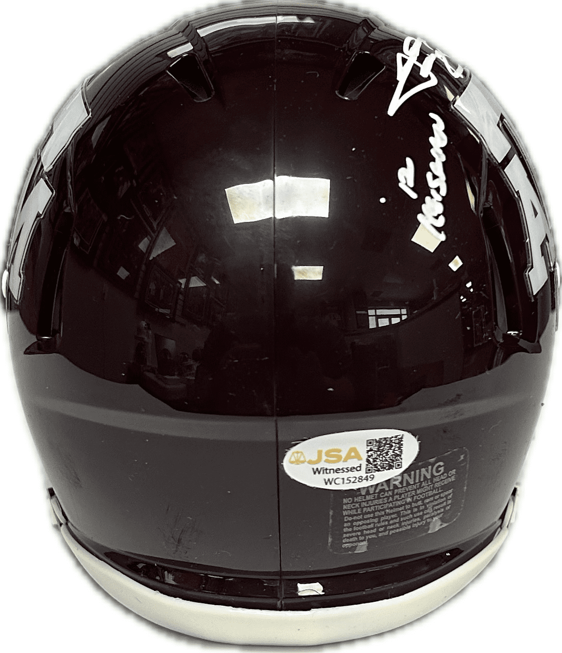 JOHNNY MANZIEL AUTOGRAPHED MAROON TEXAS A&M SPEED MINI HELMET JSA '12 HEISMAN - Image 5